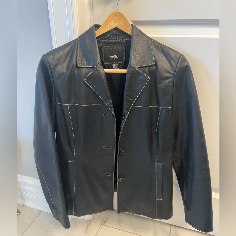 Mossimo black leather jacket